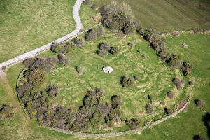 Aerial view of the Hill of Ushnagh