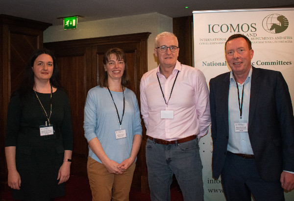 Danielle McCormack, National Monuments Service; Rebecca Kennedy, Parks Canada; Niall Ó Donnchú, Assistant Secretary; and Michael MacDonagh, Chief Archaeologist.