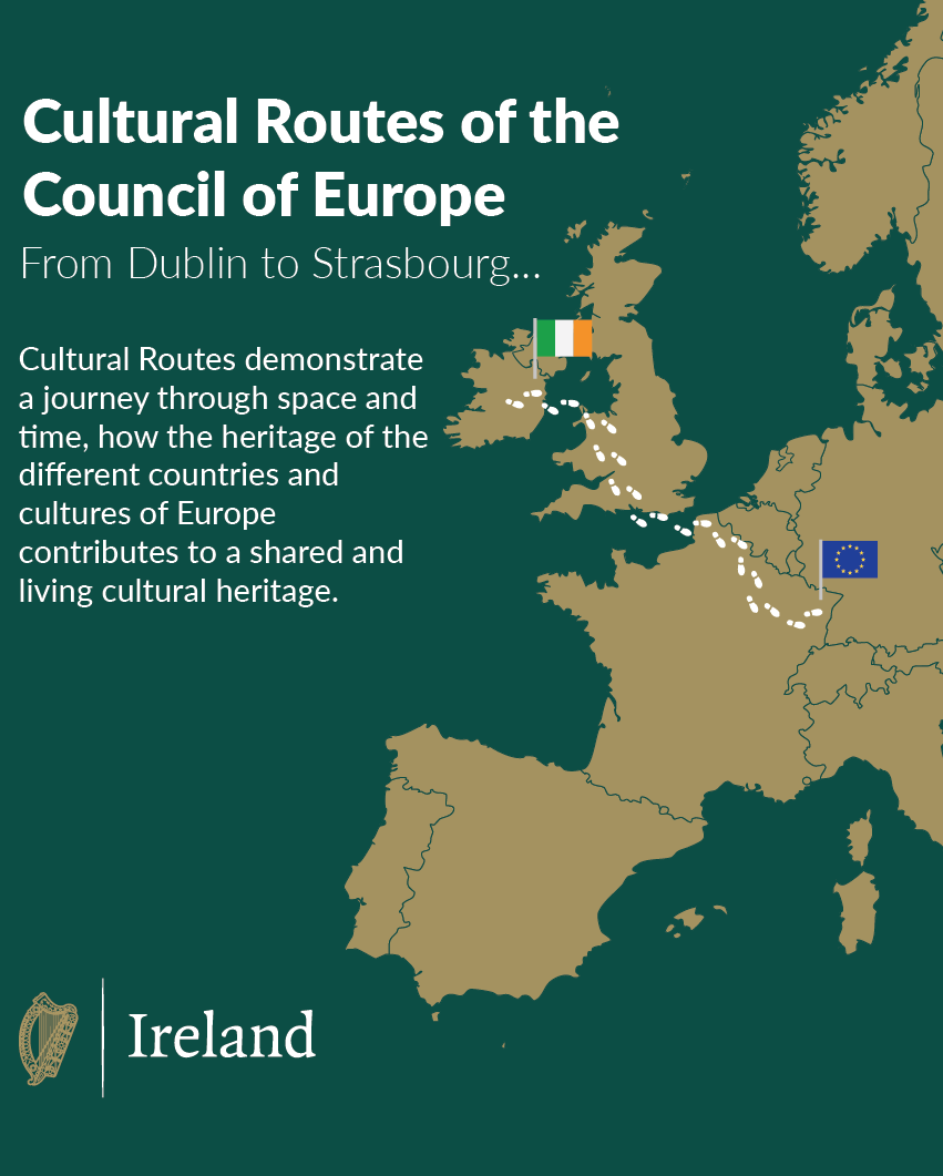 Ireland officially joins the Cultural Routes of the Council of Europe